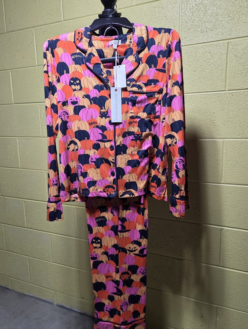 Kohl's Kids Halloween Pumpkin Pajama Set - Pink, Orange & Black